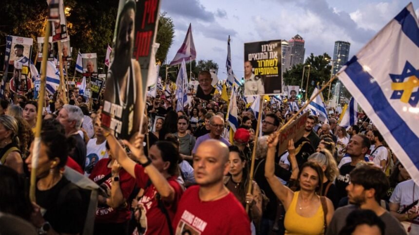“Dan poremećaja”: Obitelji, pristalice izraelskog Gaza zarobljenike protestuju