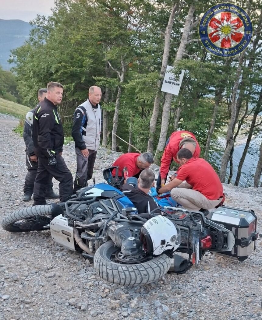 Motociklista doživio tešku nesreću na Bjelašnici, spašavali ga GSS i Hitna