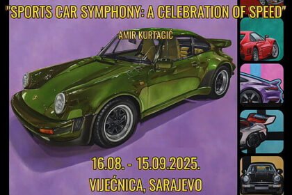 U sarajevskoj Vijećnici otvorena izložba “Sports Car Symphony” umjetnika Amira Kurtagića