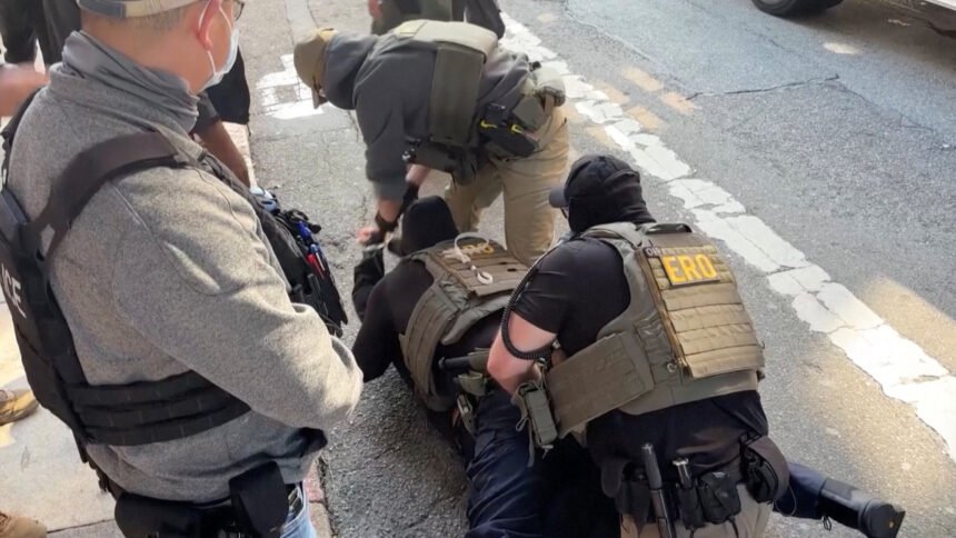 Ledeni agenti koriste sprej papriku dok pritvoruju protester u San Franciscu