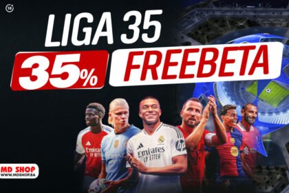 MD SHOP: LIGA ŠAMPIONA – 35% FREEBETA