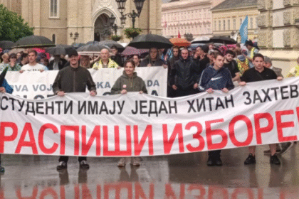 Protest pod sloganom “Slobodo, tamo” u Novom Sadu