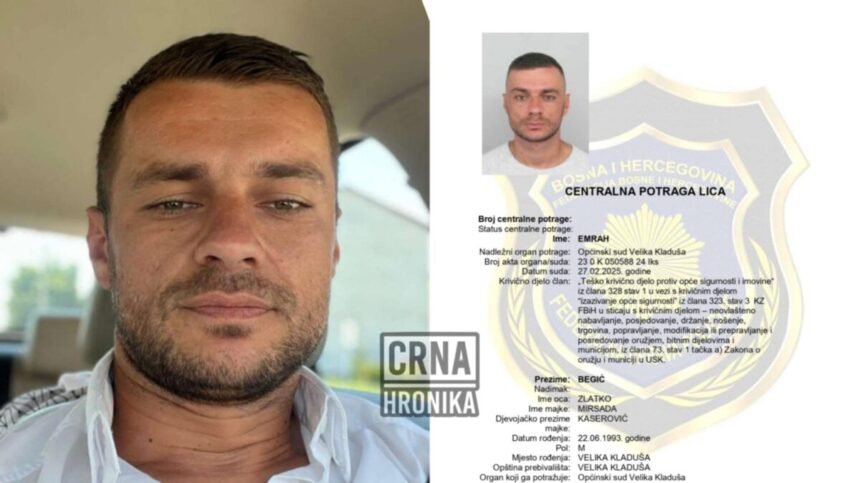 Oglasio se Emrah Begić kojeg traži FUP: “Ne kajem se. Planovi su da ostanem što duže na slobodi dok dijete malo ne ojača”