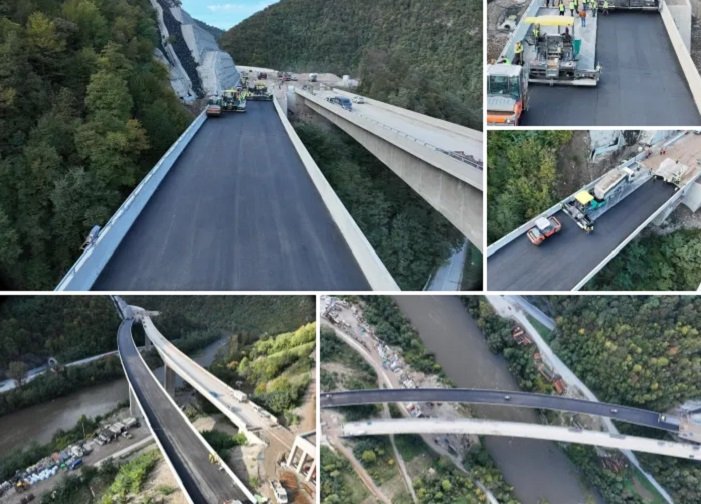 Počelo asfaltiranje najteže dionice na sjevernom dijelu Koridora 5C