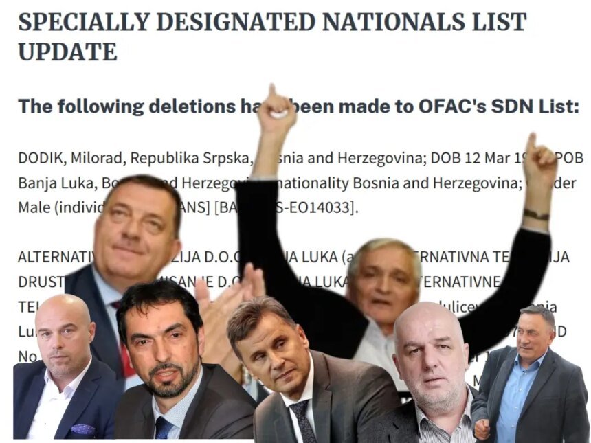 TRAGOM ODLUKE OFAC-a: Na crnoj listi ostali Špirić i političari iz Federacije