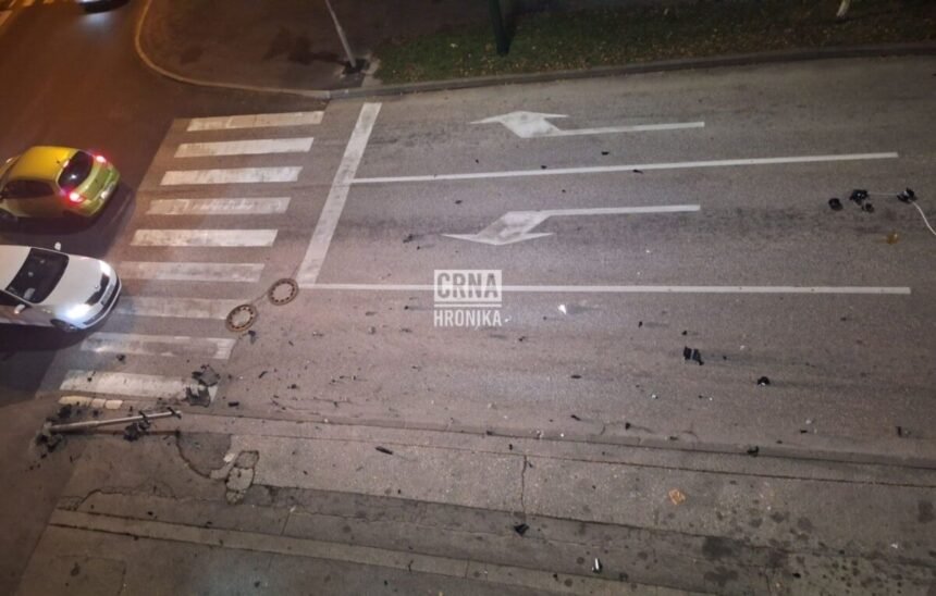 Vozač pobjegao nakon nesreće u Sarajevu: Zaletio se u semafor i nestao