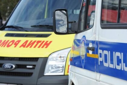 Autom je probio ogradu kraj klizališta u Svetoj Nedelji i lupio djevojku, reagirala je Hitna