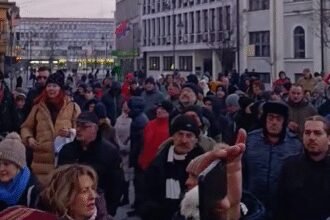 Protest u Čačku zbog koncerta za Srpsku Novu godinu