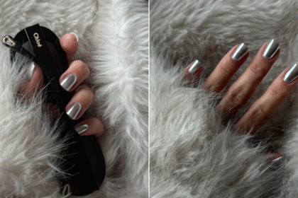 Nail inspo: Srebrni metalik nokti su idealni za zimske dane