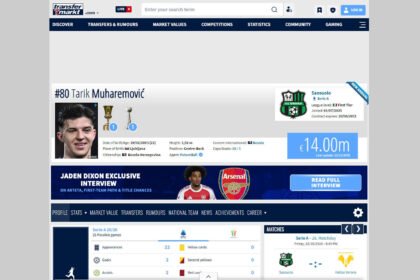 Transfermarkt osim cijene unio još jedan novi podatak za Tarika Muharemovića