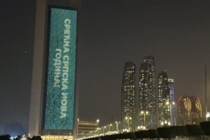 Srećna Srpska Nova godina na tornju u Abu Dabiju; Vučić: UAE čestitali na najlepši način